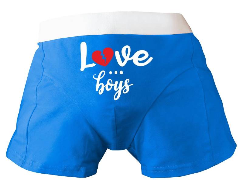Herren Boxershort Bedruckt Mit Love ... Boys von KleinerFratzStore