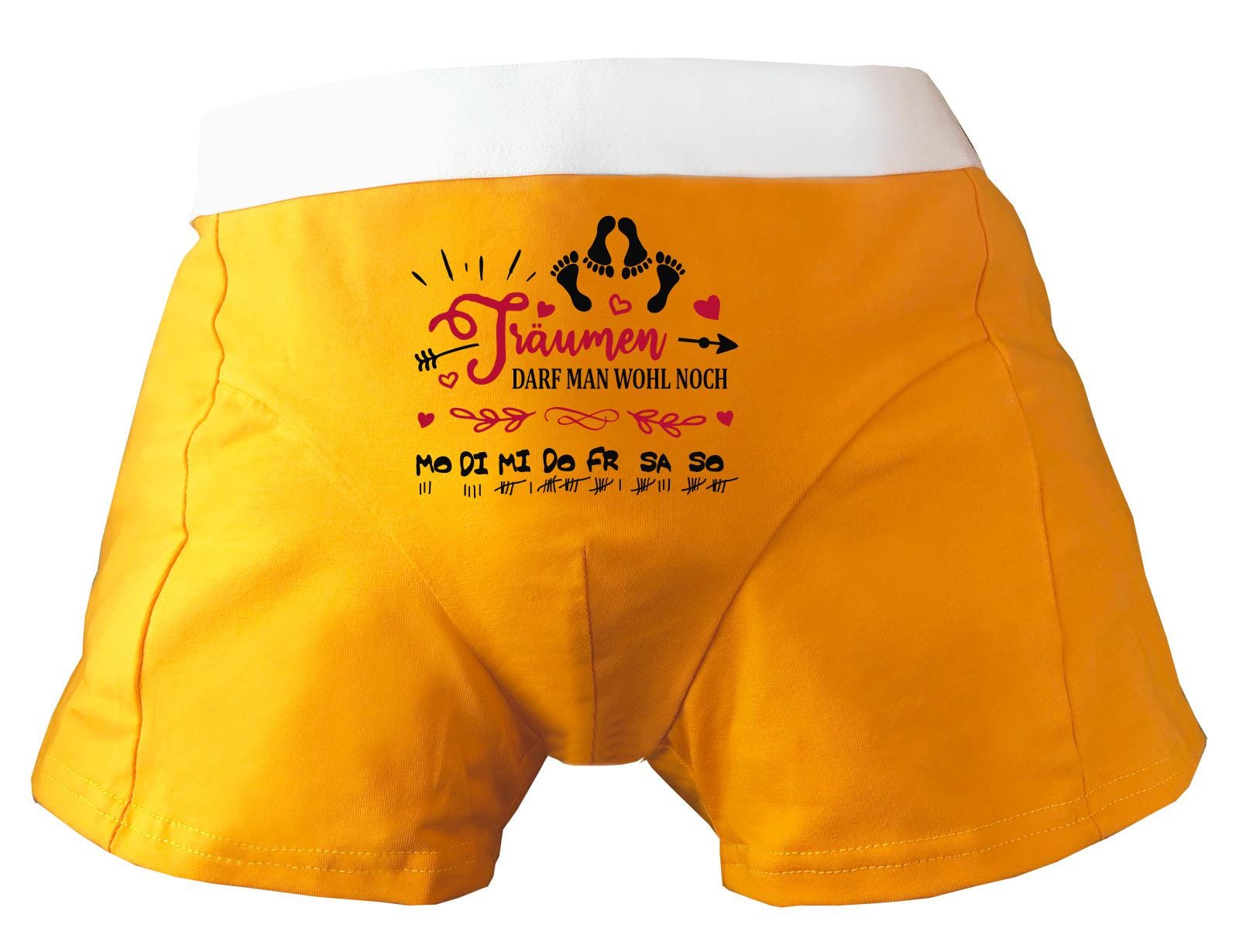 Herren Boxershort Bedruckt Mit Träumen Darf Man Wohl Noch von KleinerFratzStore