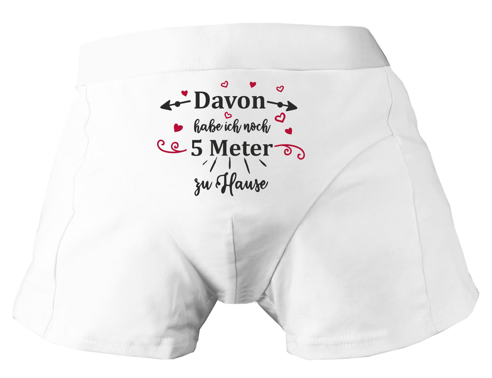 Herren Boxershort Bedruckt Mit Und Davon Habe Ich Noch 5 Meter Zu Hause von KleinerFratzStore