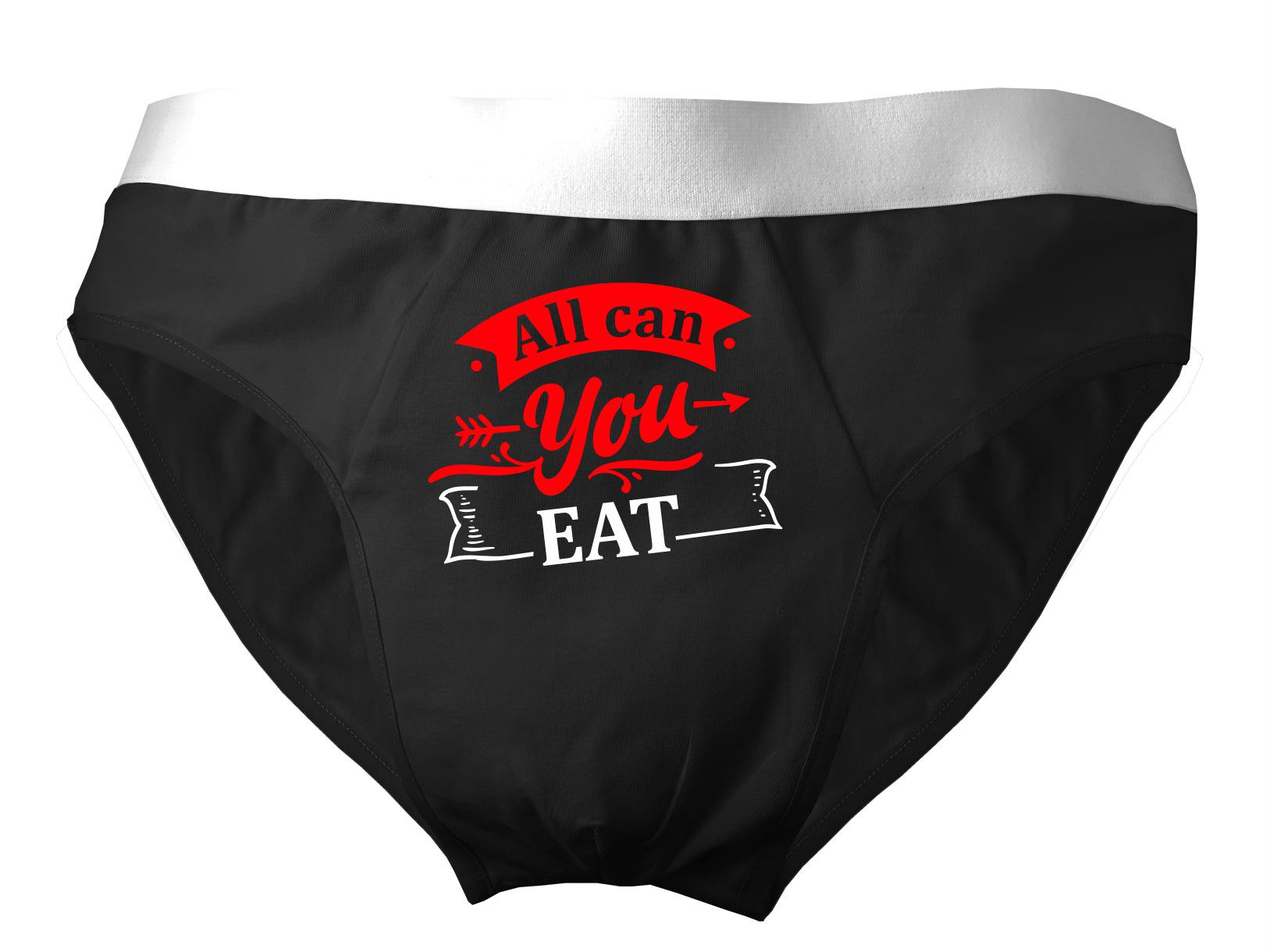 Herren Slip Bedruckt Mit All Can You Eat von KleinerFratzStore