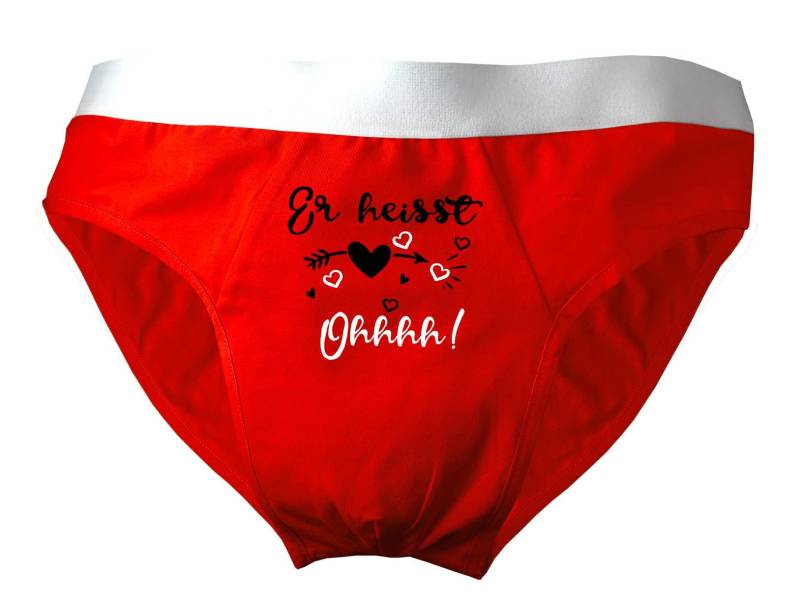 Herren Slip Bedruckt Mit Er Heißt Ohhh von KleinerFratzStore