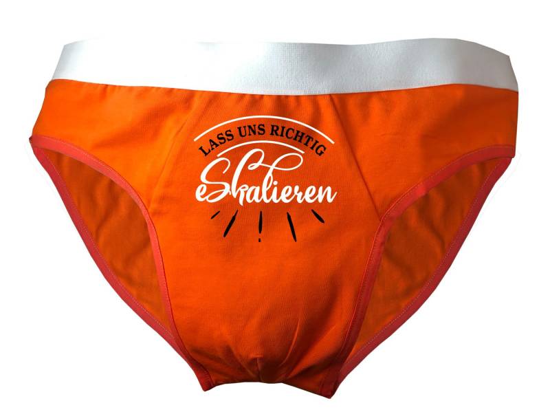 Herren Slip Bedruckt Mit Lass Uns Eskalieren von KleinerFratzStore