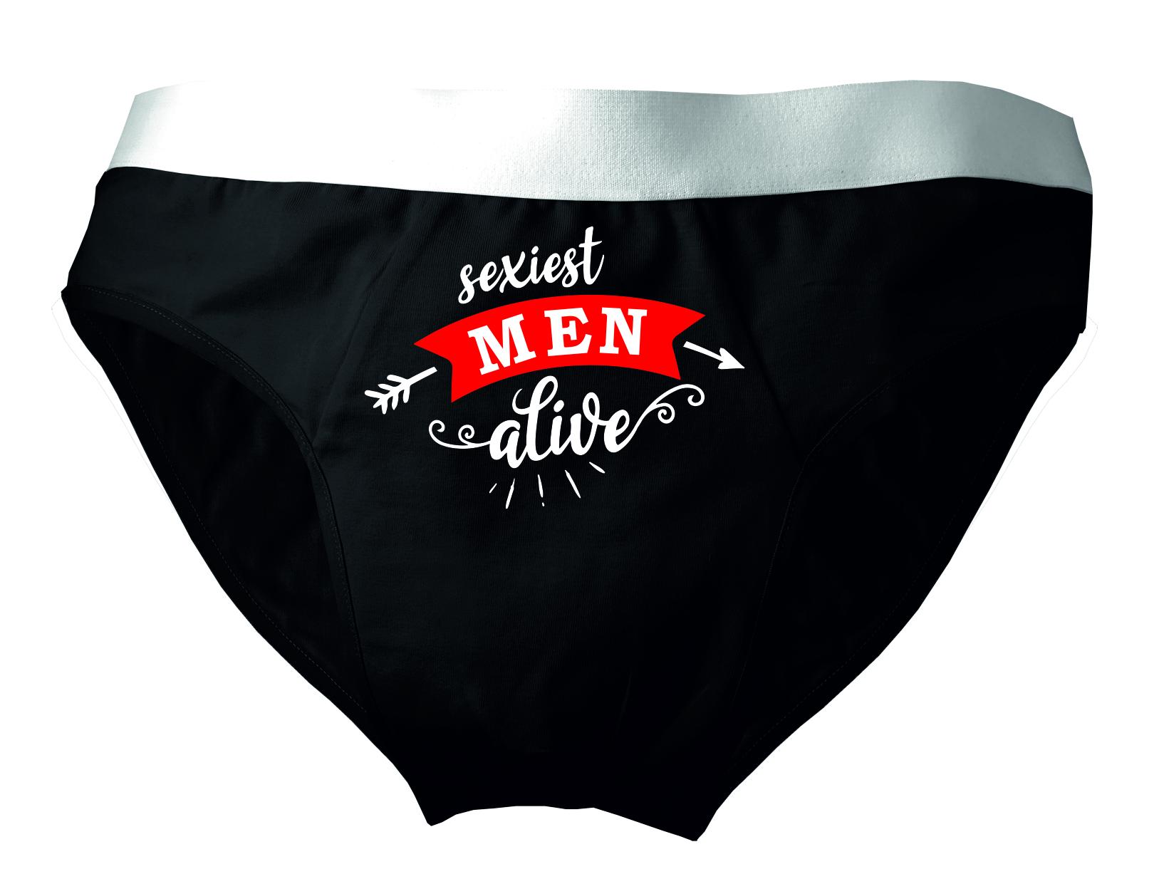Herren Slip Bedruckt Mit Sexiest Men Alive von KleinerFratzStore