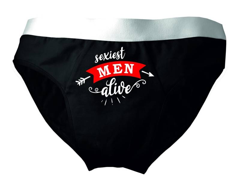Herren Slip Bedruckt Mit Sexiest Men Alive von KleinerFratzStore