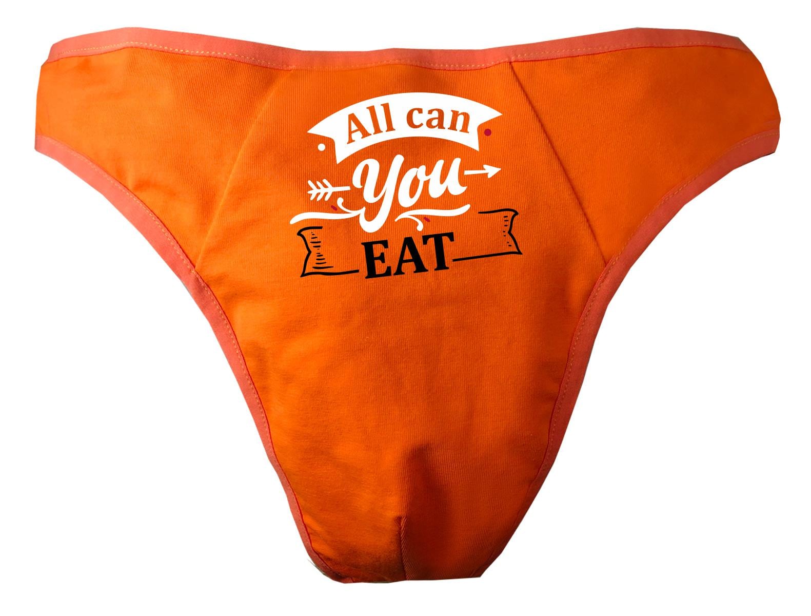 Herren String Tanga Bedruckt Mit "All Can You Eat" von KleinerFratzStore