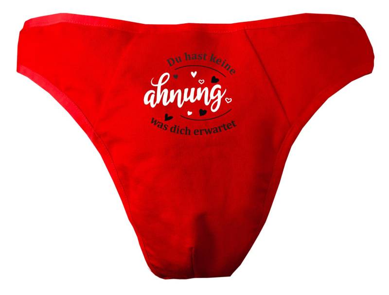 Herren String Tanga Bedruckt Mit "Du Hast Keine Ahnung Was Dich Erwartet" von KleinerFratzStore