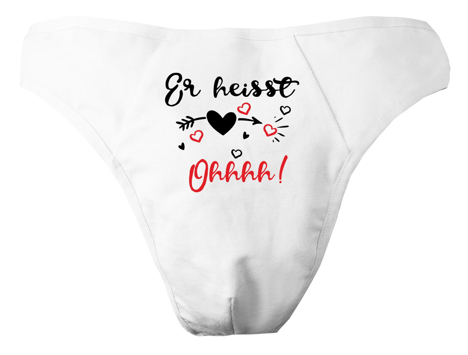 Herren String Tanga Bedruckt Mit "Er Heißt Ohhh" von KleinerFratzStore