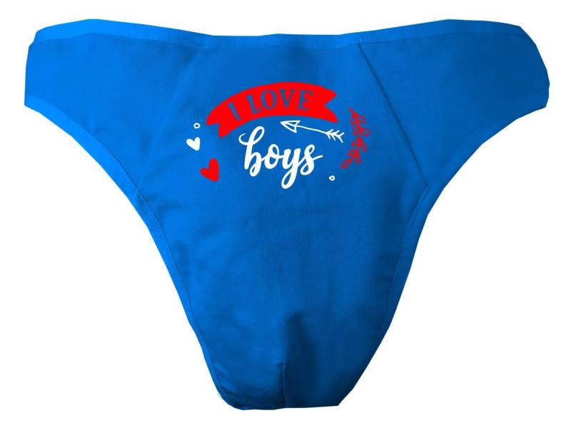 Herren String Tanga Bedruckt Mit "I Love Boys" von KleinerFratzStore