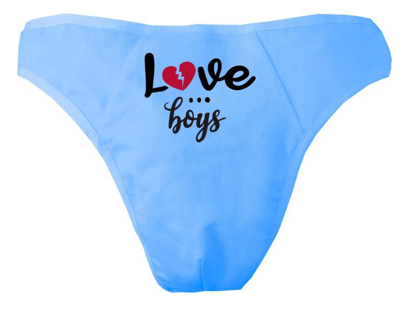 Herren String Tanga Bedruckt Mit "Love ... Boys" von KleinerFratzStore