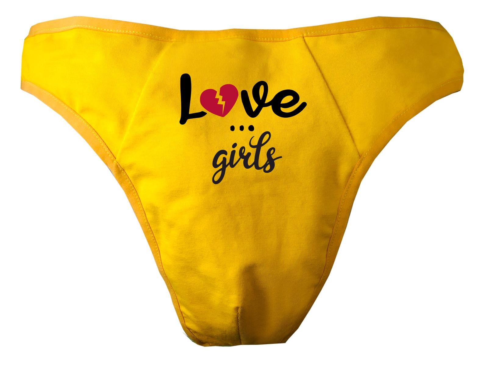 Herren String Tanga Bedruckt Mit "Love ... Girls" von KleinerFratzStore