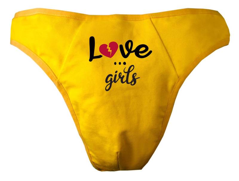 Herren String Tanga Bedruckt Mit "Love ... Girls" von KleinerFratzStore