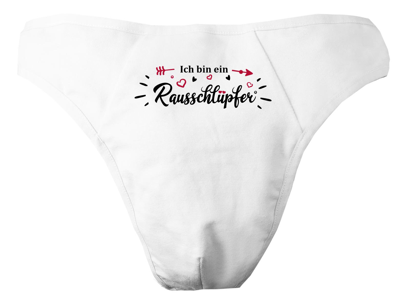 Herren String Tanga Bedruckt Mit "Rausschlüpfer" von KleinerFratzStore
