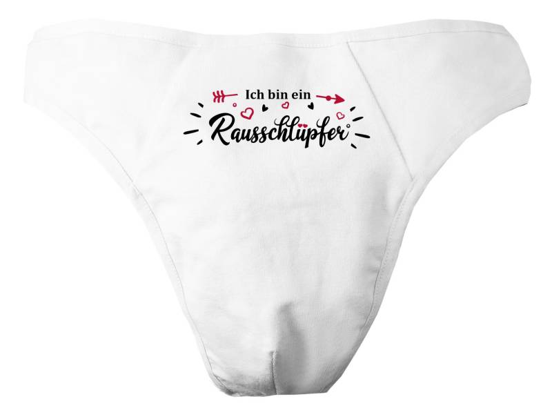 Herren String Tanga Bedruckt Mit "Rausschlüpfer" von KleinerFratzStore