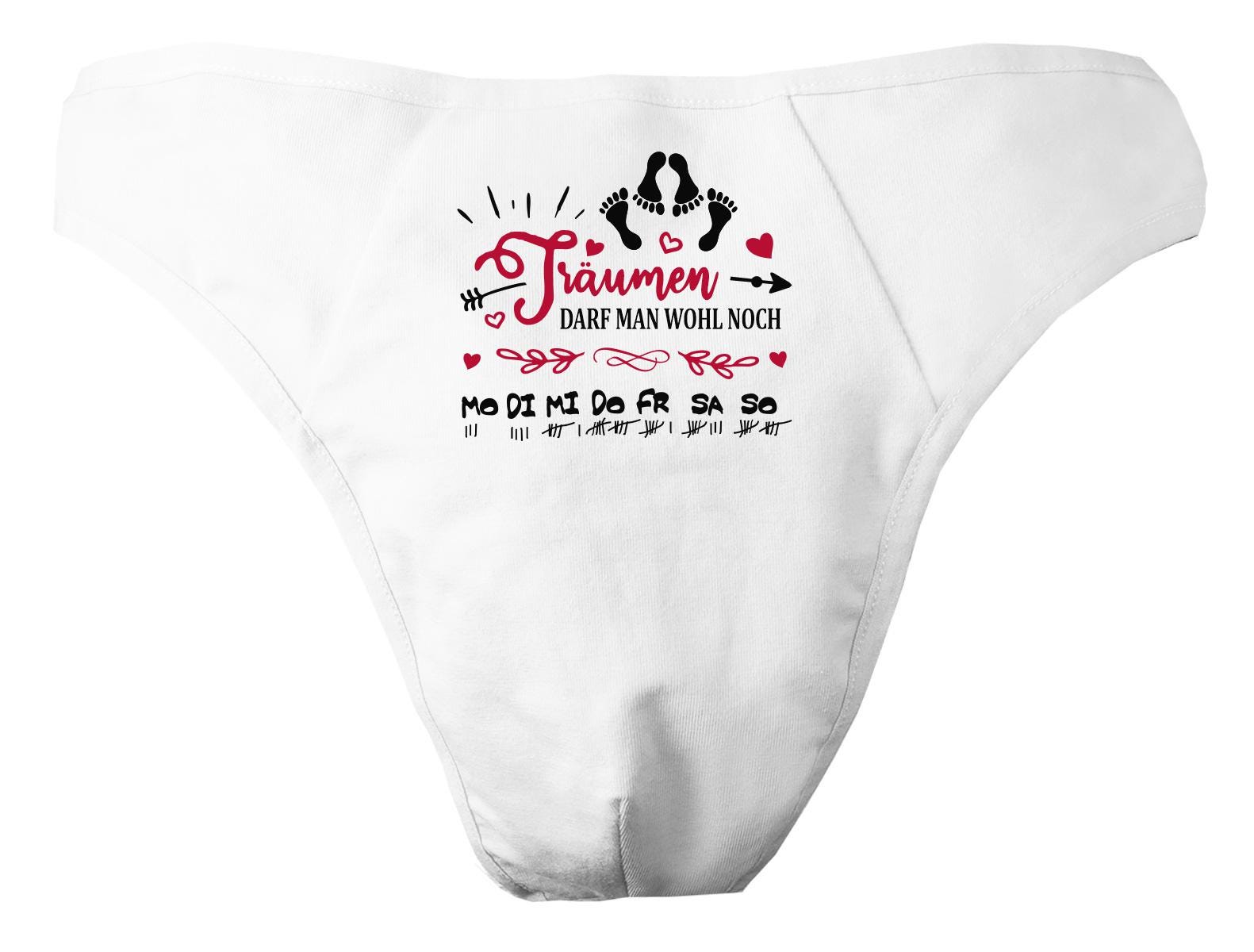 Herren String Tanga Bedruckt Mit "Träumen Darf Man Wohl Noch" von KleinerFratzStore