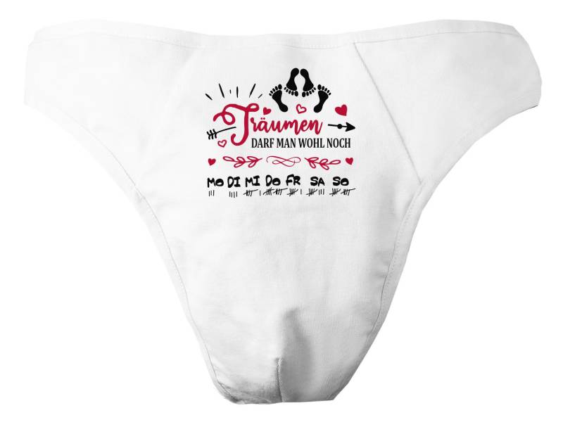 Herren String Tanga Bedruckt Mit "Träumen Darf Man Wohl Noch" von KleinerFratzStore