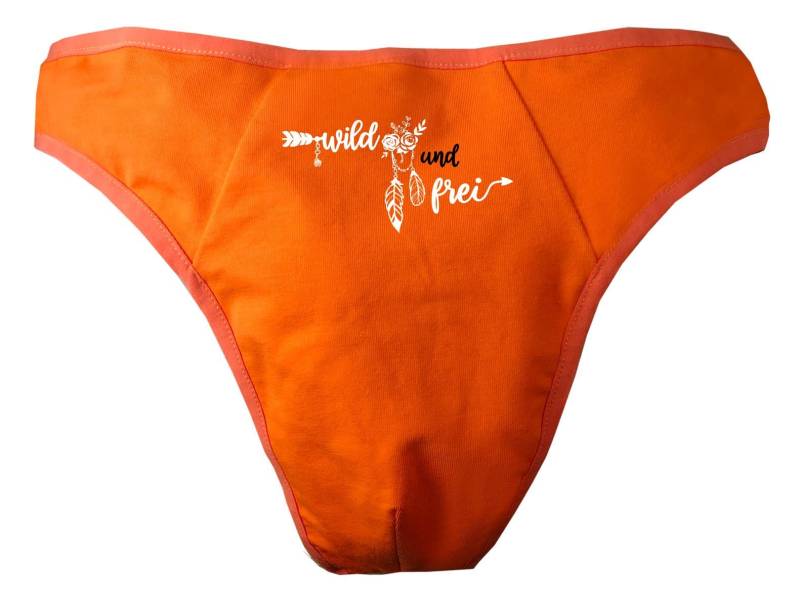 Herren String Tanga Bedruckt Mit "Wild Und Frei" von KleinerFratzStore