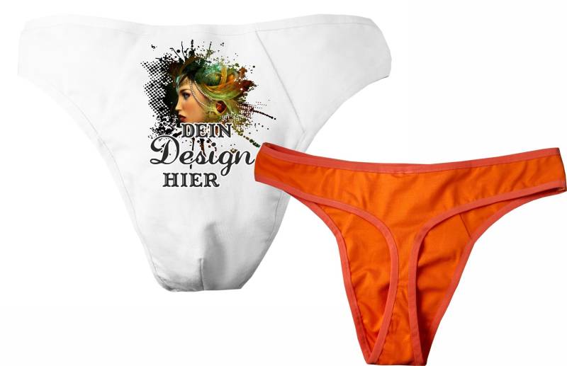 Herren String Tanga Personalisiert Mit Deinem Wunschmotiv, Individuell Bedruckt Text, Logo, Foto von KleinerFratzStore