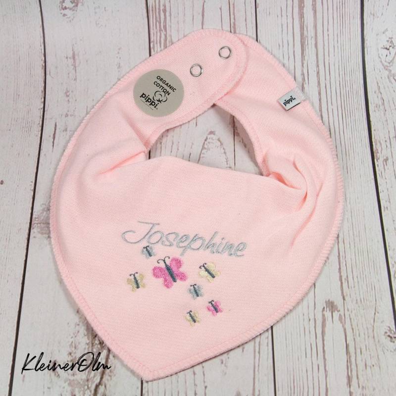 Halstuch Dreieckstuch Mit Druckknöpfen Namen Bestickt Personalisierbar von KleinerOlm