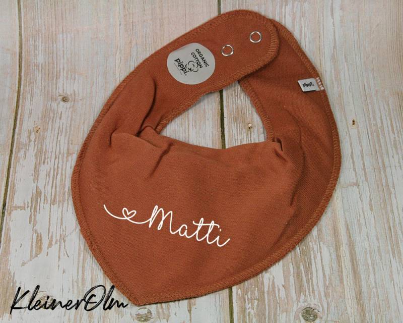 Halstuch Dreieckstuch Mit Druckknöpfen Namen Bestickt Personalisierbar von KleinerOlm