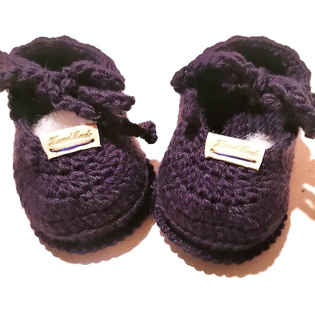 Gehäkelte Babyhalbschuhe 0-3Monatenversandkostenfrei Gehäkelte Babyhalbschuhe 0-3Monatenversandkostenfrei von KleinerSchuh