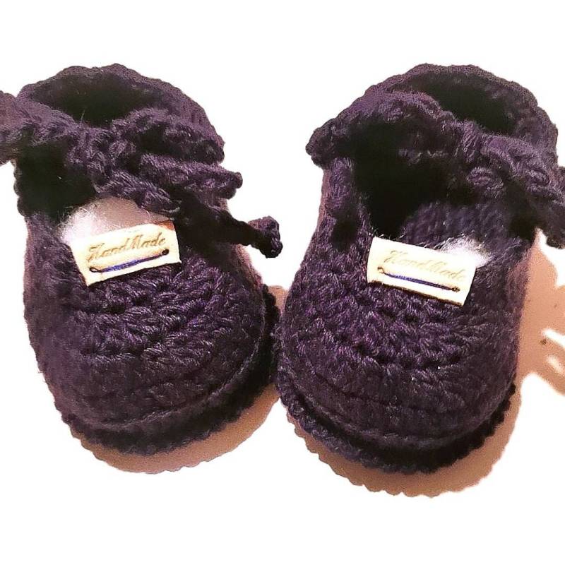 Gehäkelte Babyhalbschuhe 0-3Monatenversandkostenfrei Gehäkelte Babyhalbschuhe 0-3Monatenversandkostenfrei von KleinerSchuh