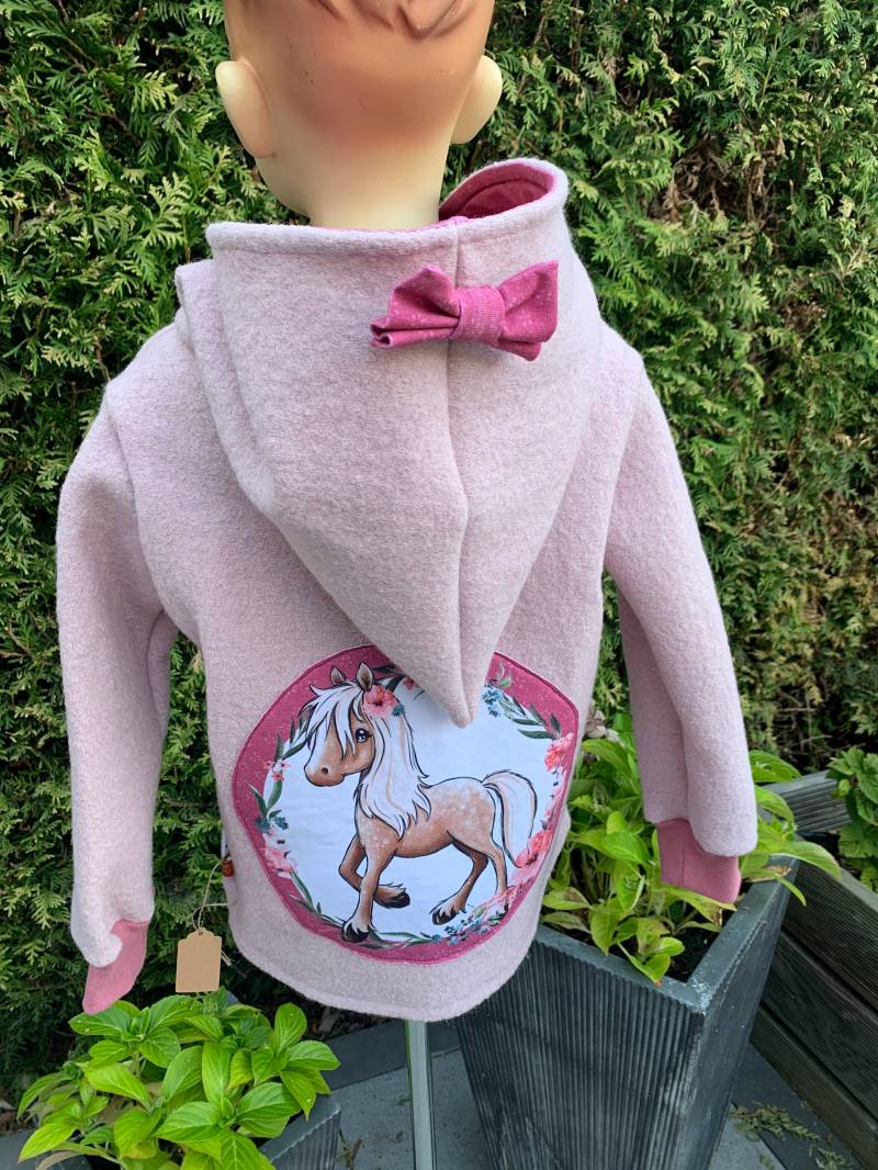 Einzelstück Walkjacke Größe 104 von KleinerStoffzwerg