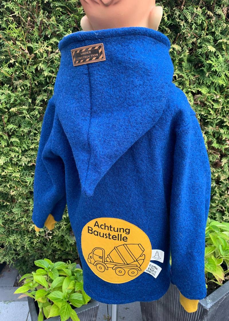 Einzelstück Walkjacke Größe 110 von KleinerStoffzwerg