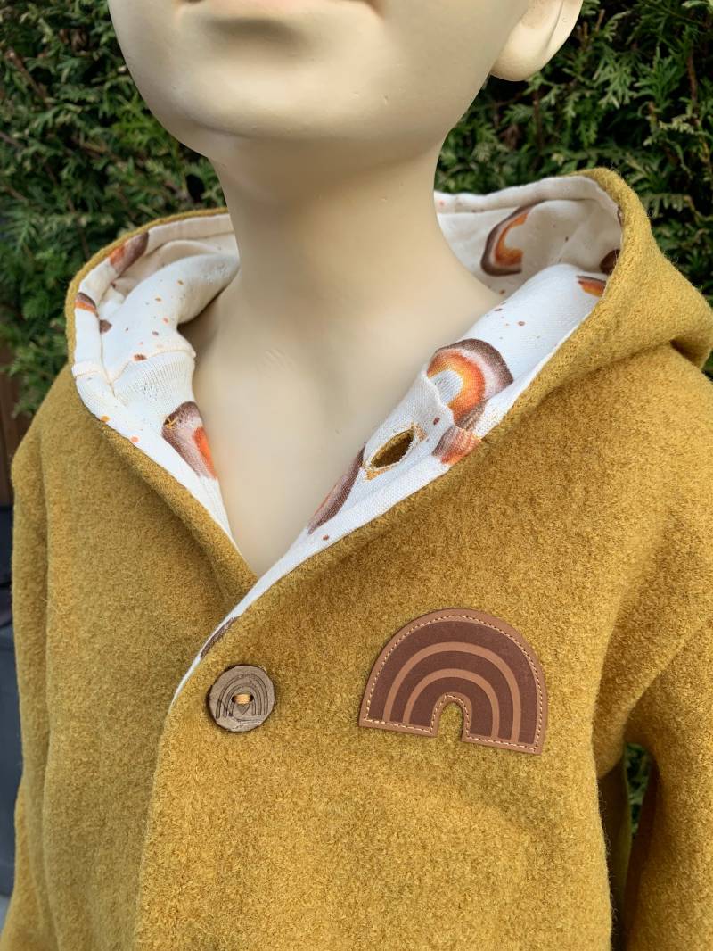 Einzelstück Walkjacke Größe 110 von KleinerStoffzwerg