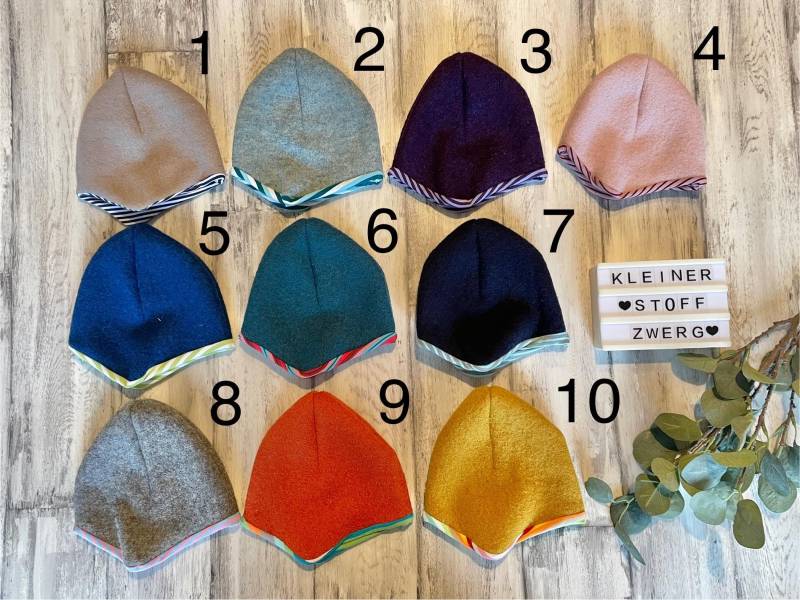 Walkmütze Gefüttert Mit Jersey von KleinerStoffzwerg