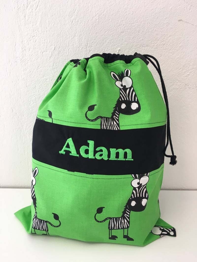 Turnbeutel „Zebra" von KleinesAtelier