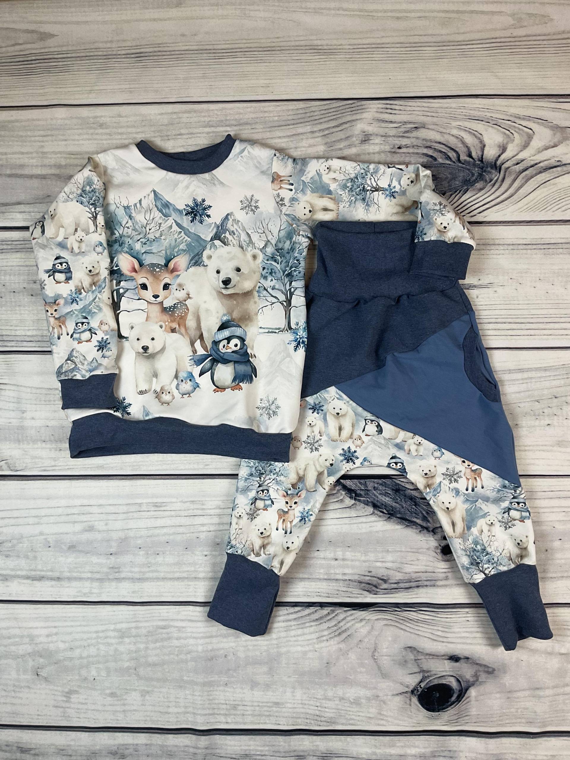 Sofortkauf Set Gr. 92/98 Pumphose Mit Unterteilungen Und Echter Hosentasche Pulli von KleinesIch