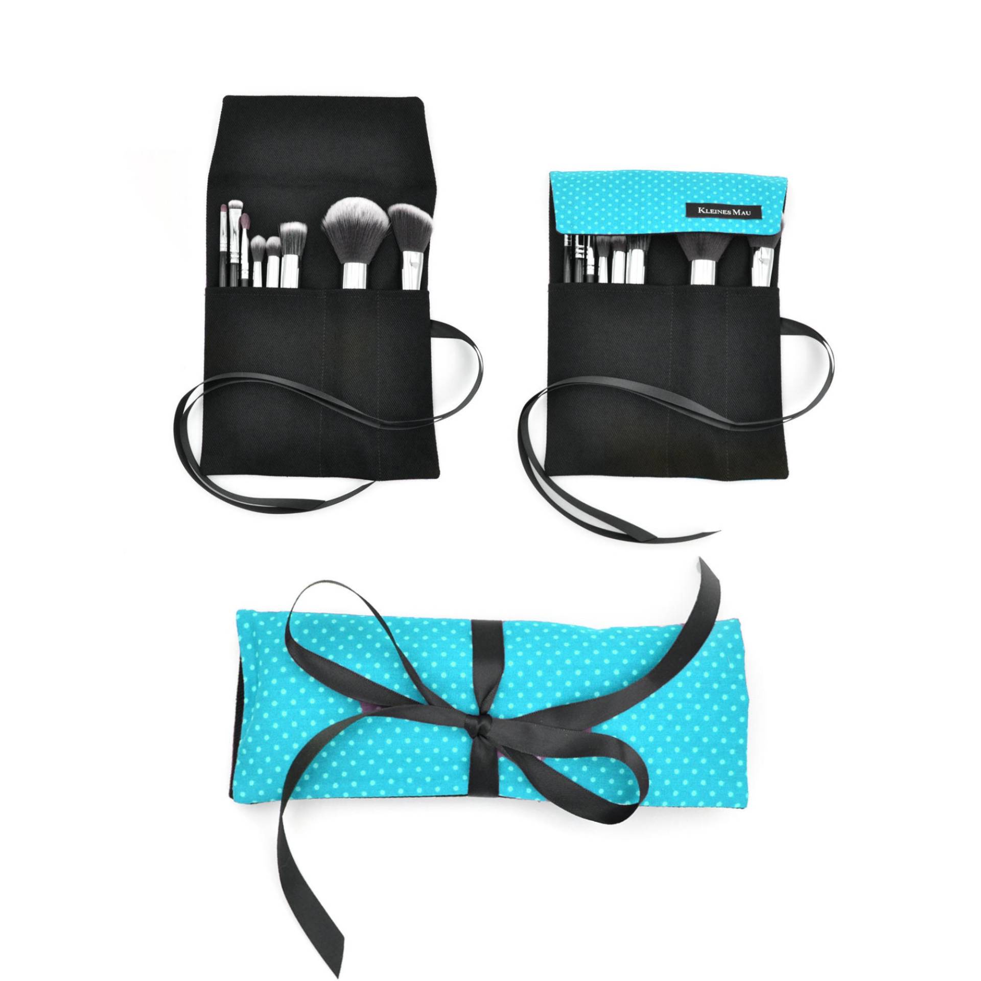 Pinselrolle "Polka Party" | Tasche Für Make Up Pinsel Aufbewahrung Schminkpinsel Auf Reisen Pinselrolle "Polka Party" | Tasche Für Make Up Pinsel Aufbewahrung Schminkpinsel Auf Reisen von KleinesMauDE