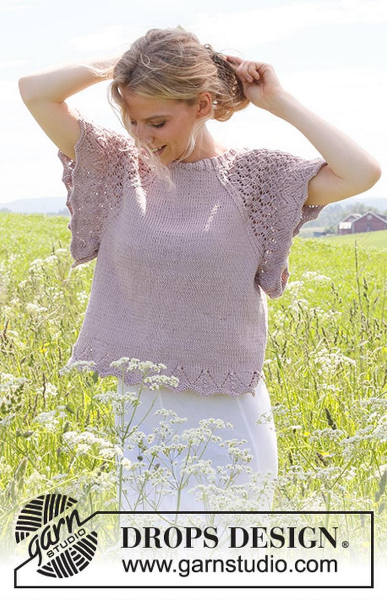 Frauen Sommerpulli, Sommertop in Deiner Wunschfarbe Handgestrickt von KleinesNadelspiel