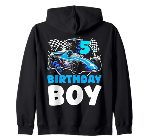 5. Geburtstag Junge Rennwagen Thema Kleinkind Jungen Kinder Kapuzenjacke von Kleinkind Racing Geburtstag Feier Auto 5 Jahre