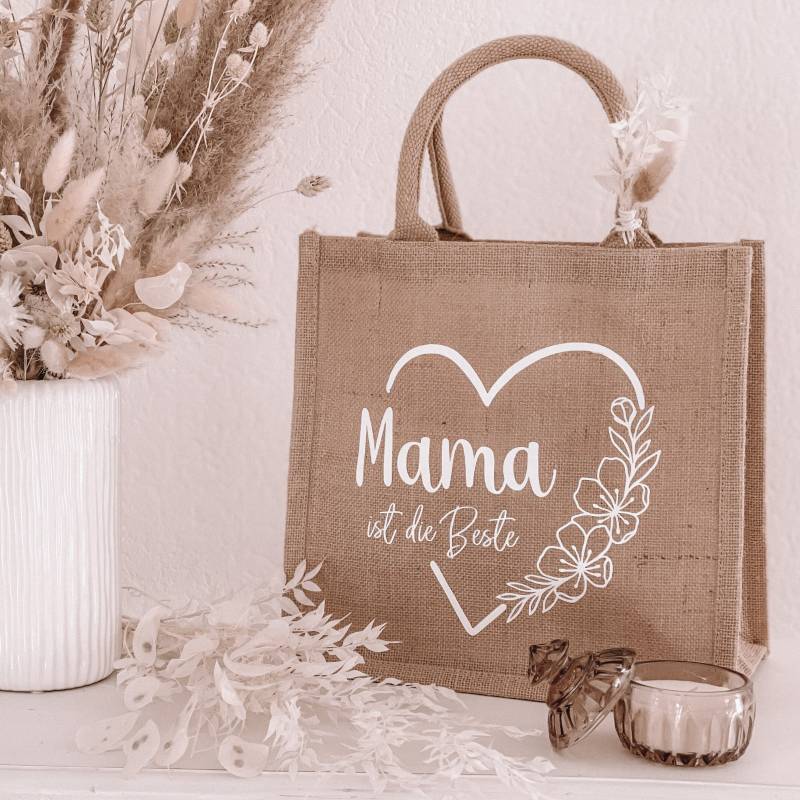 Jute Tasche Klein "Mama Ist Die Beste" Jute Tasche Klein "Mama Ist Die Beste" von Kleinkramliebe