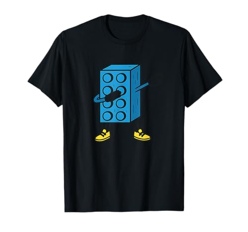 Klemmbaustein Kinder Jungen Bauen Bausteine Geschenkidee T-Shirt Klemmbaustein Kinder Jungen Bauen Bausteine Geschenkidee T-Shirt von Klemmbaustein Kinder Jungen Bauen Geschenkidee