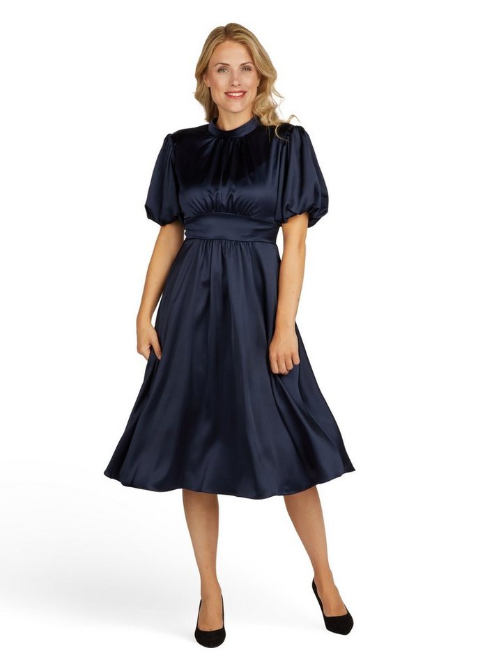 Kleo Abendkleid Abendkleid aus Satin mit Bindeschleife von Kleo