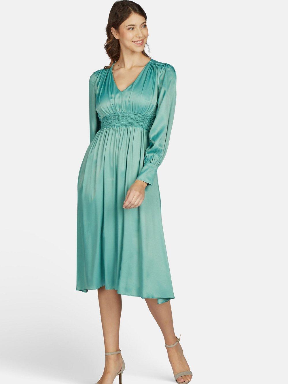 Kleo Midi-Abendkleid Damen Viskose V-Ausschnitt, grün von Kleo