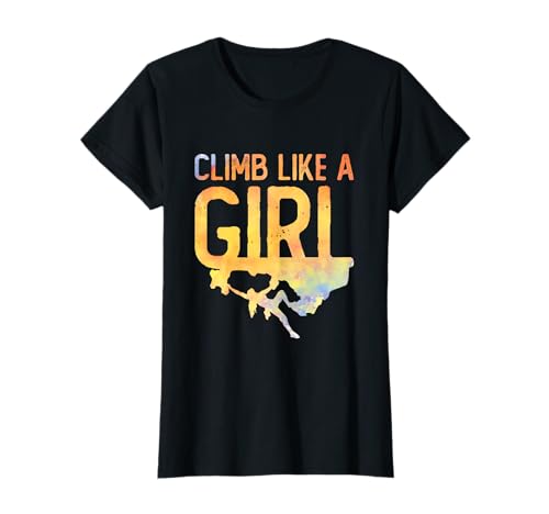 Klettern Bouldern Mädchen T-Shirt Klettern Bouldern Mädchen T-Shirt von Kletter Designs Für Mädchen Und Frauen