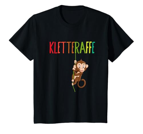 Kletteraffe - lustiger Affe Kinder Kletter Tier - süßer Affe T-Shirt von Kletteraffe - lustiges äffchen klettern - süß
