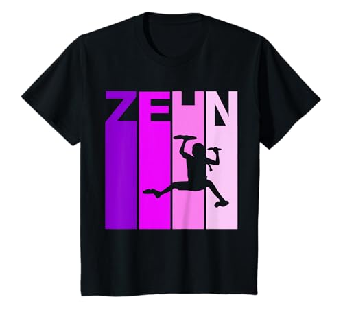 Kinder Zehnter 10 Geburtstag Bouldern Klettern Kletterhalle Mädchen T-Shirt Kinder Zehnter 10 Geburtstag Bouldern Klettern Kletterhalle Mädchen T-Shirt von Kletterer Bouldering Outfit lustig Climbing Spruch
