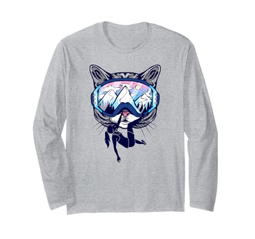 Klettern Bergsteigen Katzen Klettererin Frauen Kletterer Langarmshirt von Klettern Sport Freizeit Ausrüstung Geschenke Shirt