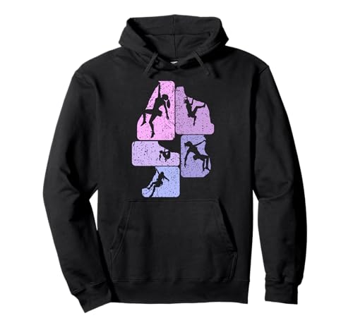 Klettern Kletterer Bergsteigen Bouldern Damen Mädchen Pullover Hoodie von Klettersport & Boulder Geschenke