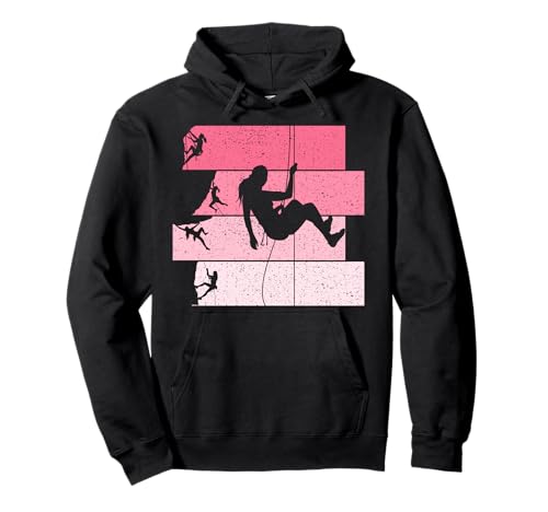 Klettern Kletterer Bergsteigen Bouldern Mädchen Damen Pullover Hoodie von Klettersport & Boulder Geschenke