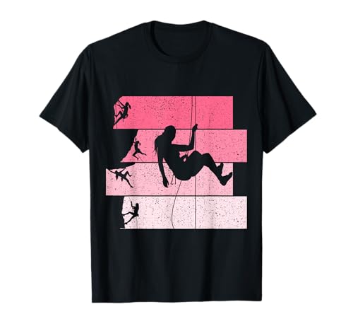 Klettern Kletterer Bergsteigen Bouldern Mädchen Damen T-Shirt von Klettersport & Boulder Geschenke