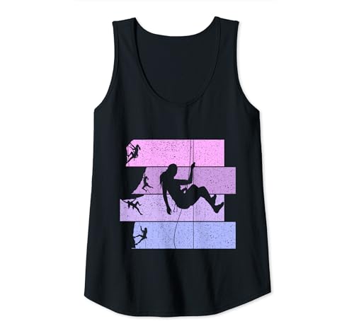 Klettern Kletterer Bergsteigen Bouldern Mädchen Damen Tank Top von Klettersport & Boulder Geschenke