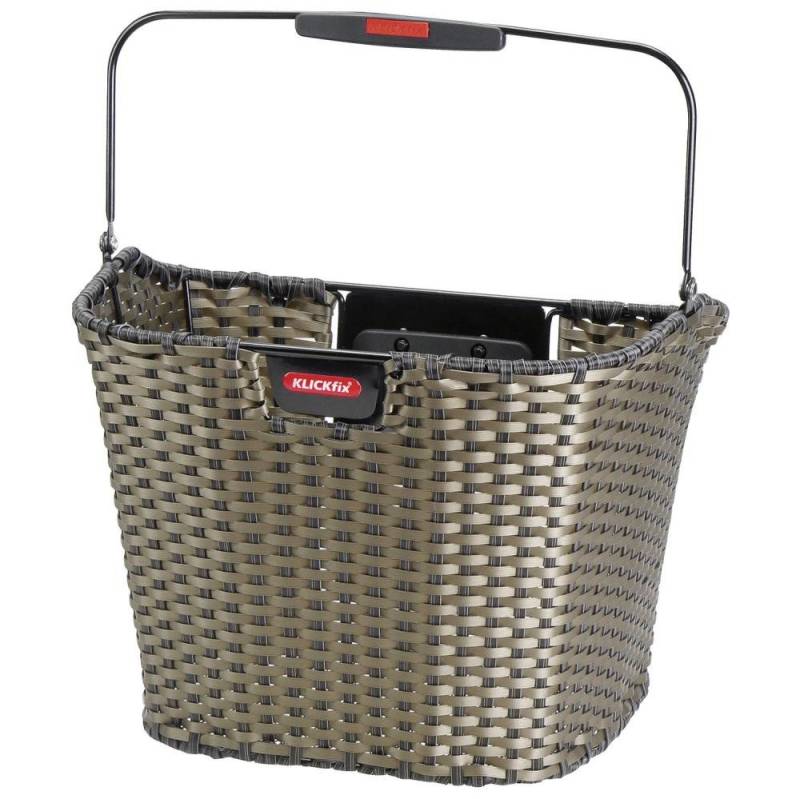 KlickFix Fahrradkorb KLICKfix Lenkerkorb Structura bronze 28x34x27 cm von KlickFix