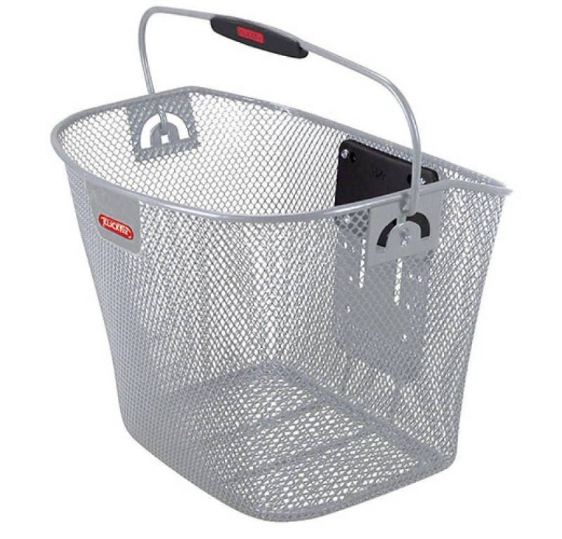 KlickFix Fahrradkorb KLICKfix Lenkerkorb silber 25x35x26 cm von KlickFix