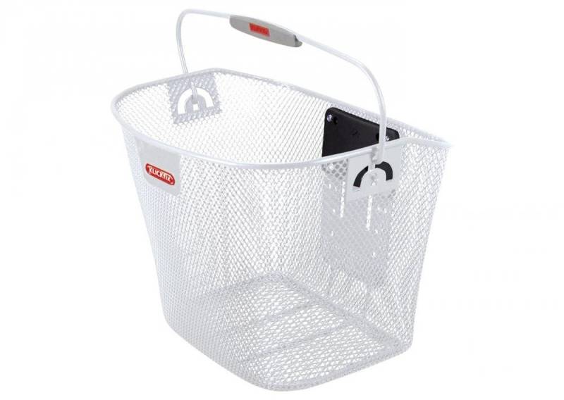 KlickFix Fahrradkorb KLICKfix Vorderradkorb engmaschig weiß 35x25x26 cm von KlickFix