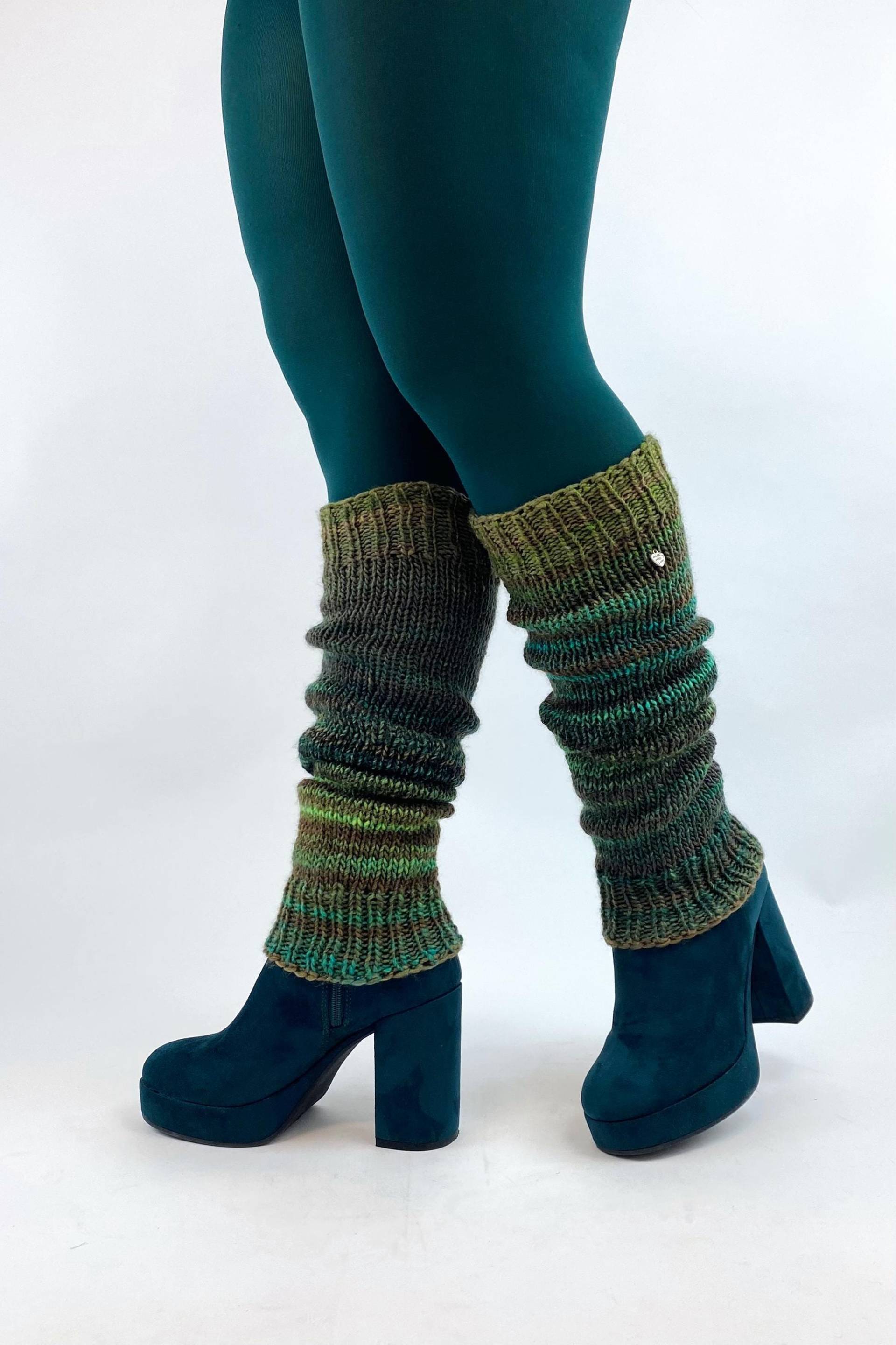 Stulpen "Softie Forest" Bunte Stickstulpen Onesize, Versch. Farben, Beinstulpen Lang, Legwarmer Gestrickt, Unisex, Handmade With Love von Klimbimbina